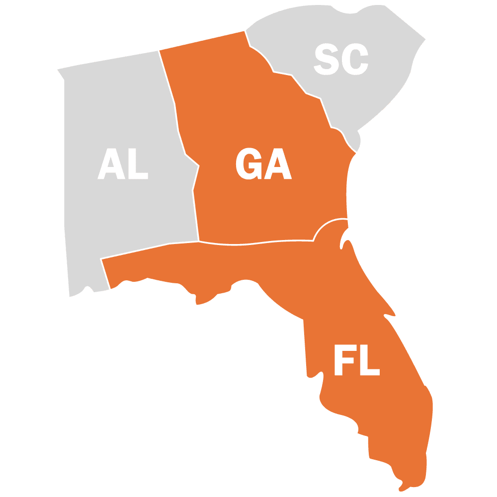 Service area map